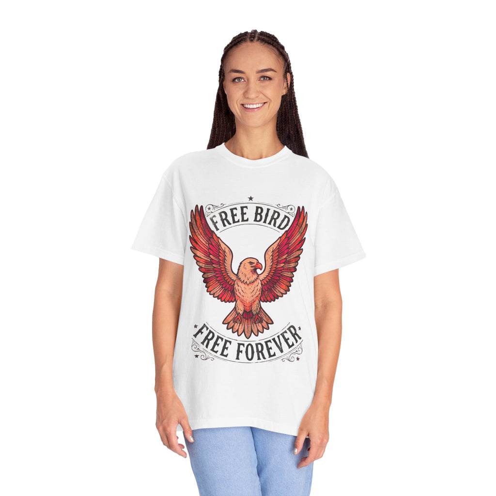 Free Bird Eagle T-Shirt — "Free Forever" Vintage Graphic Tee