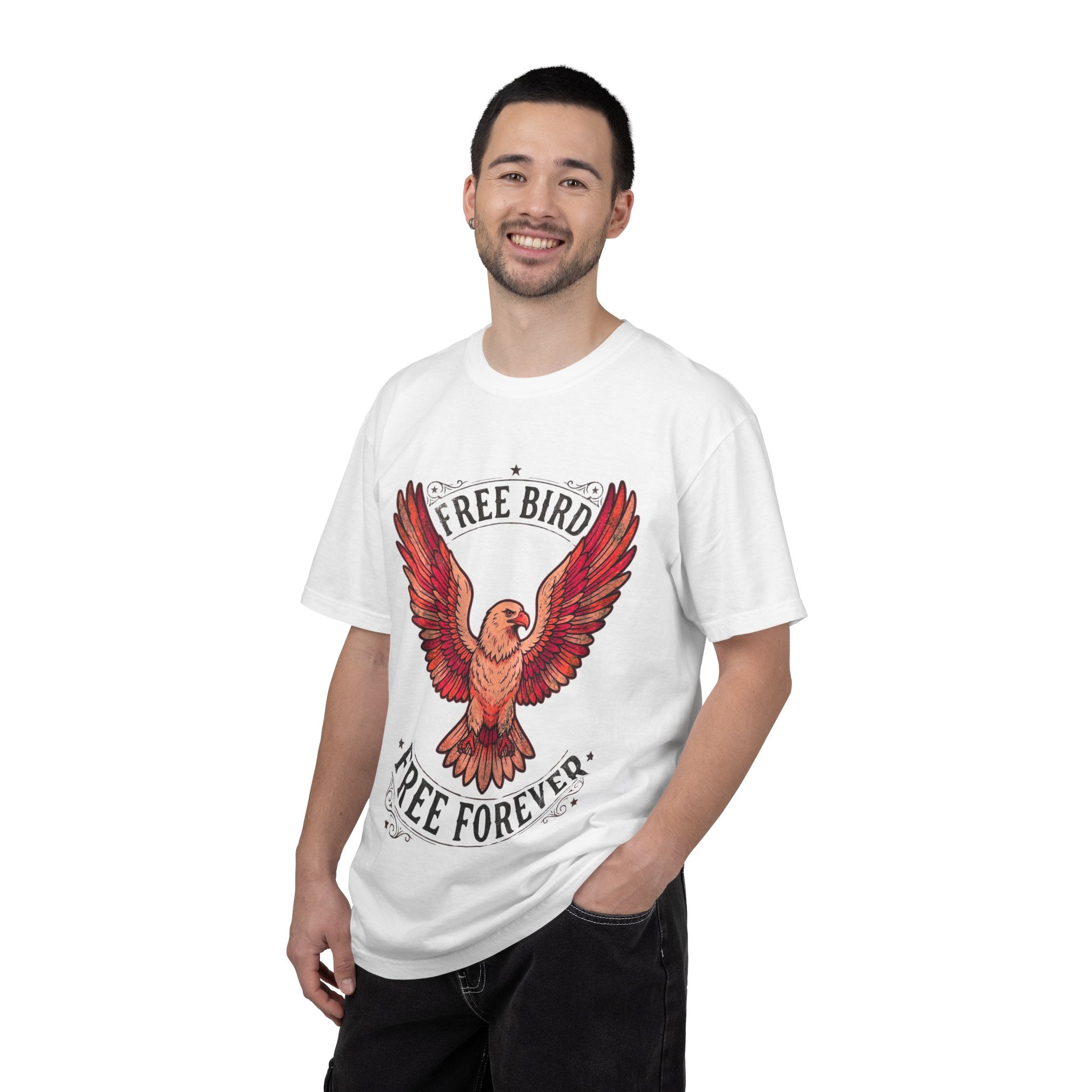 Free Bird Eagle T-Shirt — "Free Forever" Vintage Graphic Tee