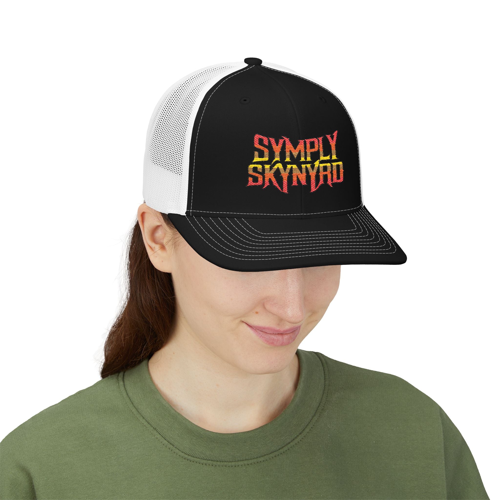 Symply Skynyrd Embroidered Snapback Trucker Cap — Southern Rock Tribute Hat