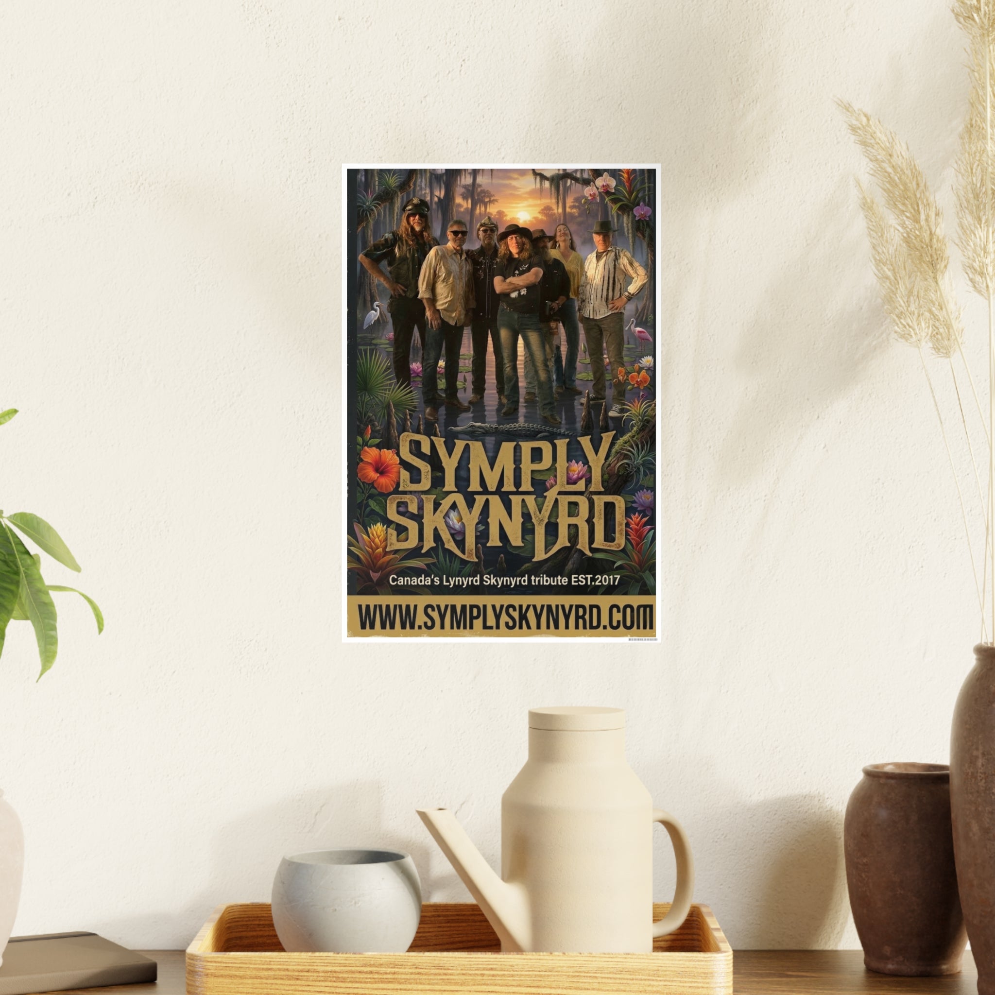 Symply Skynyrd Swamp Poster — Southern Rock Band Art Print