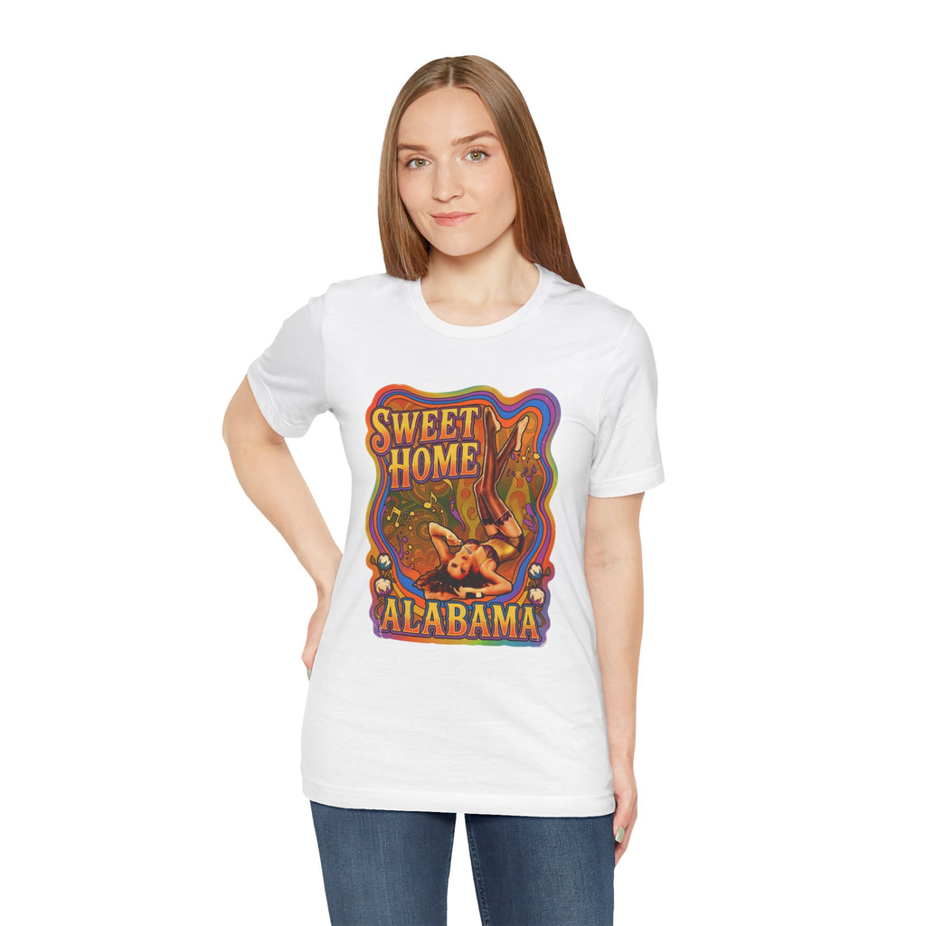 Sweet Home Alabama Pin-Up Tee — Vintage 1960s Southern Rock Graphic