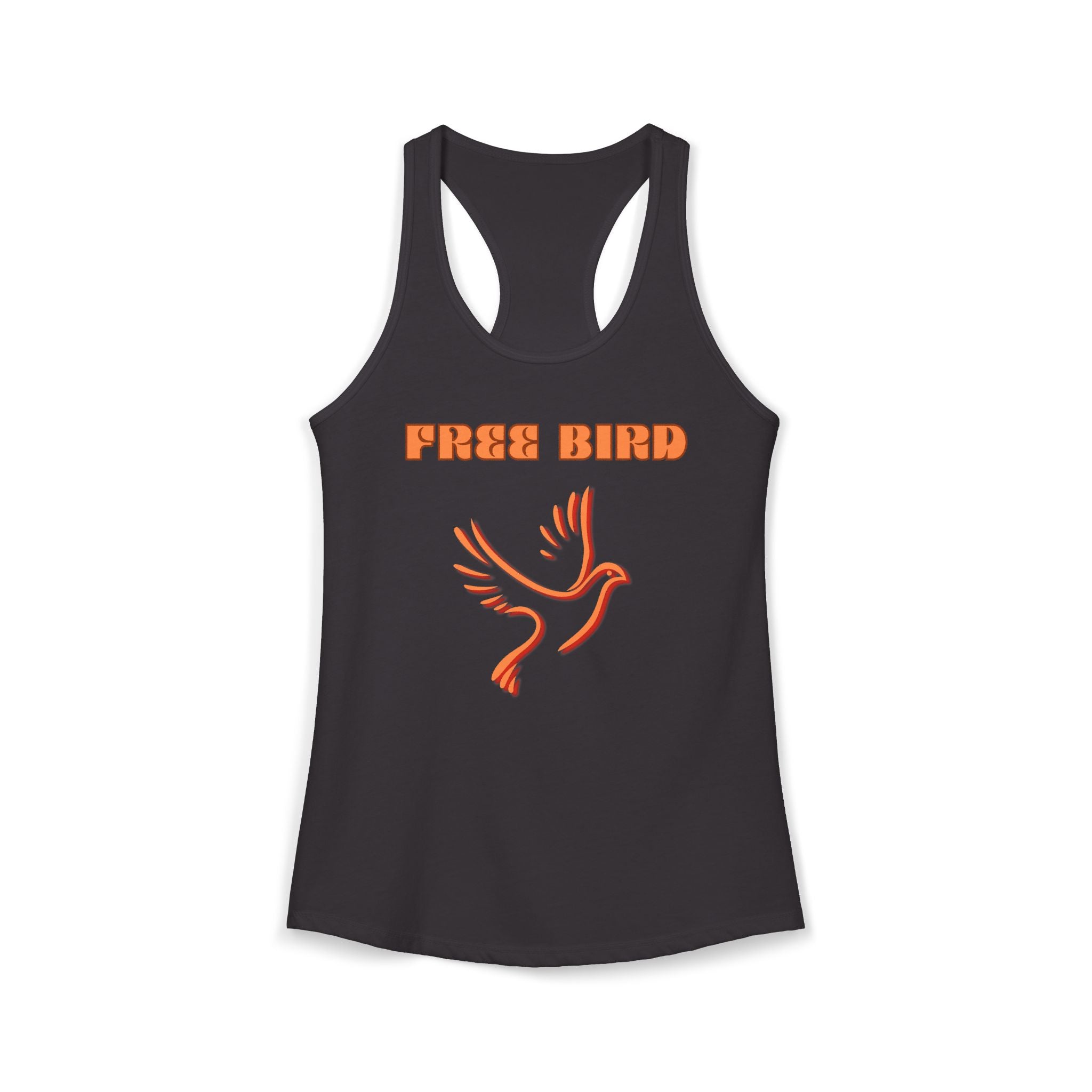 Free Bird Women's Racerback Tank — Retro Dove Graphic