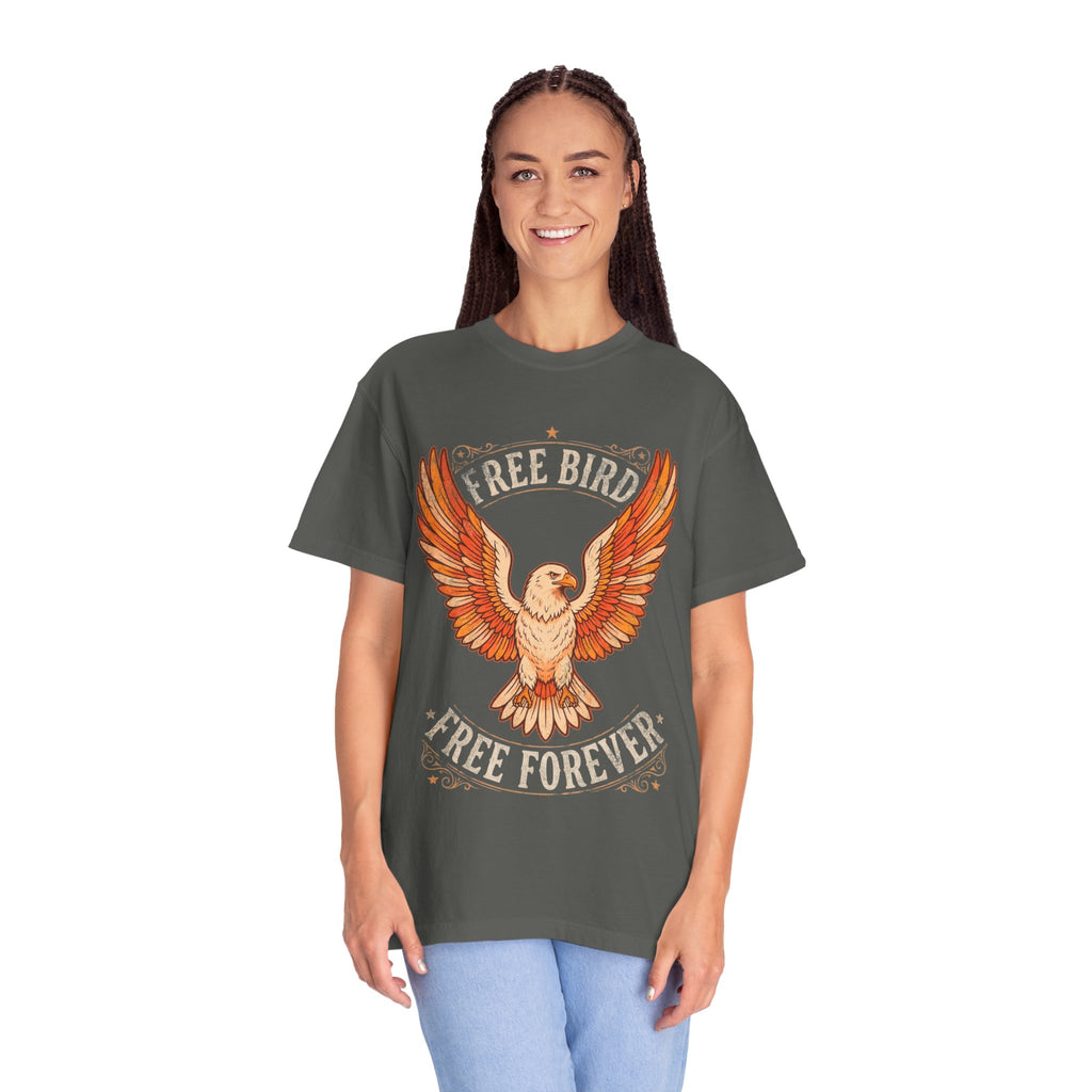 Free Bird Eagle T-Shirt — "Free Forever" Vintage Graphic Tee