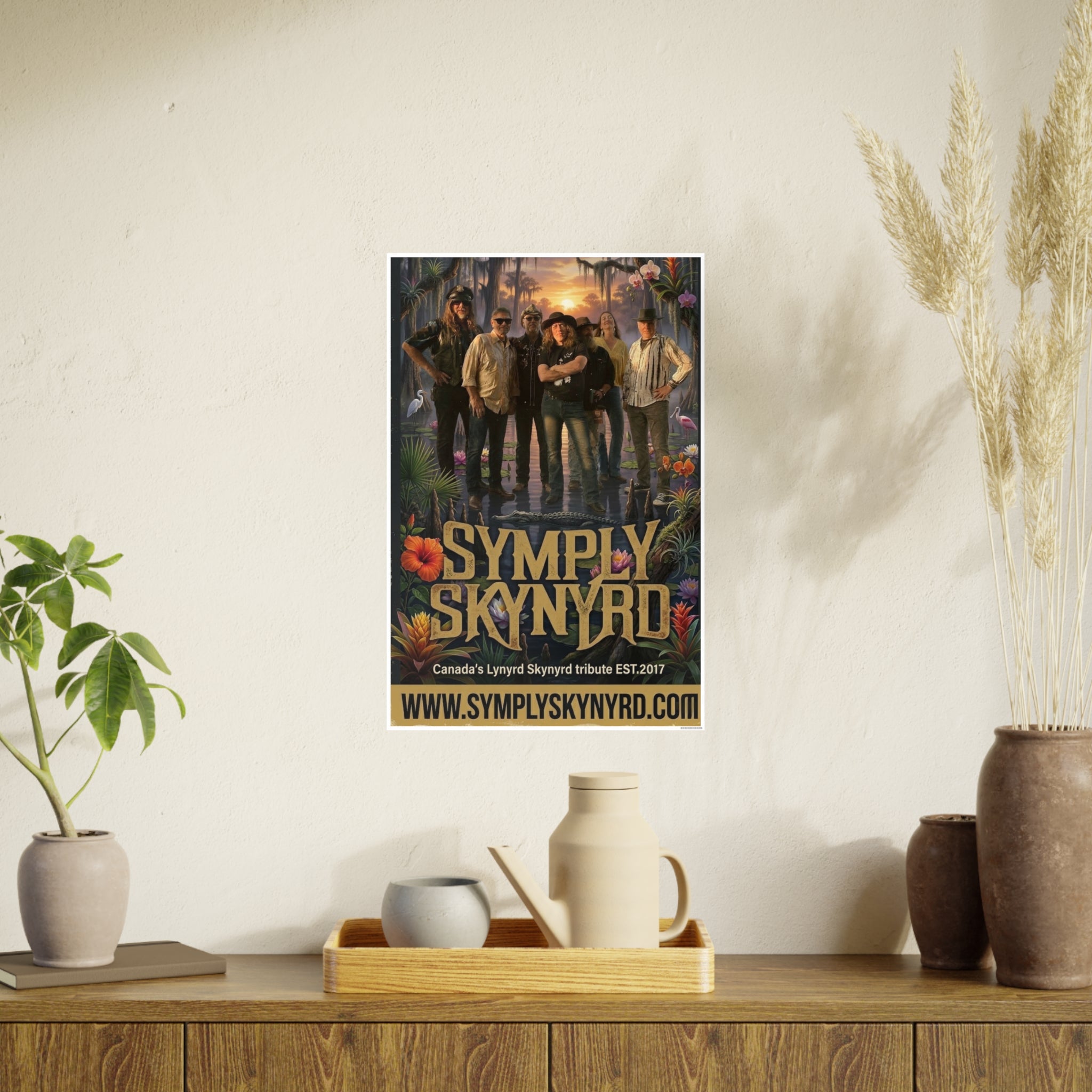 Symply Skynyrd Swamp Poster — Southern Rock Band Art Print