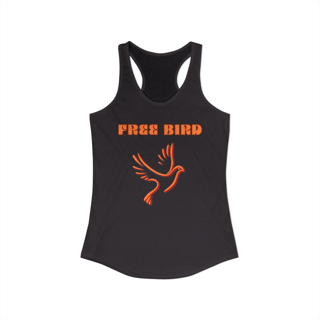 Free Bird Women's Racerback Tank — Retro Dove Graphic