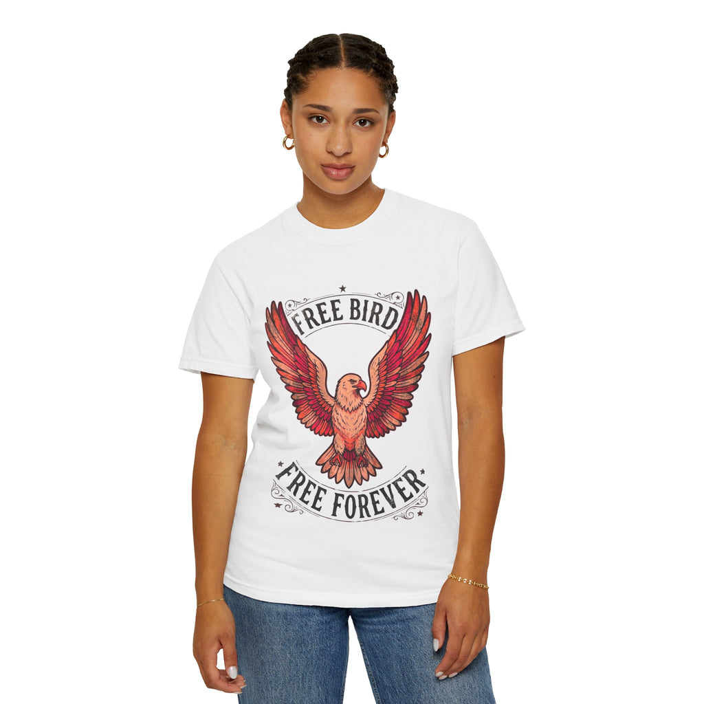 Free Bird Eagle T-Shirt — "Free Forever" Vintage Graphic Tee