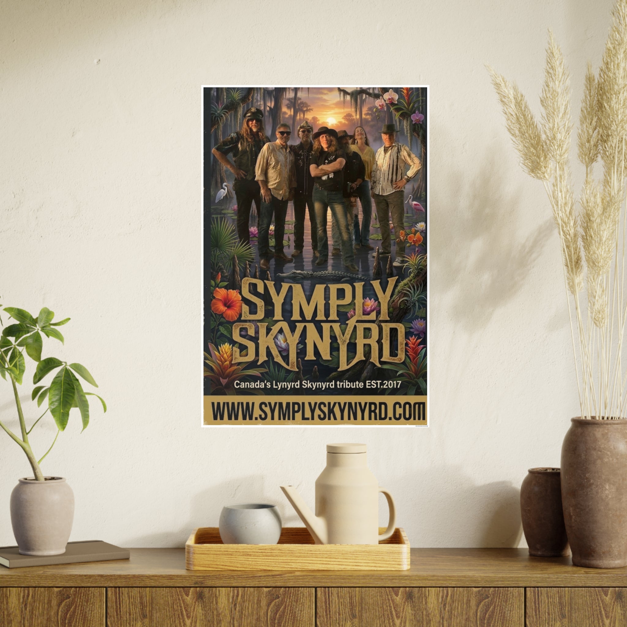 Symply Skynyrd Swamp Poster — Southern Rock Band Art Print