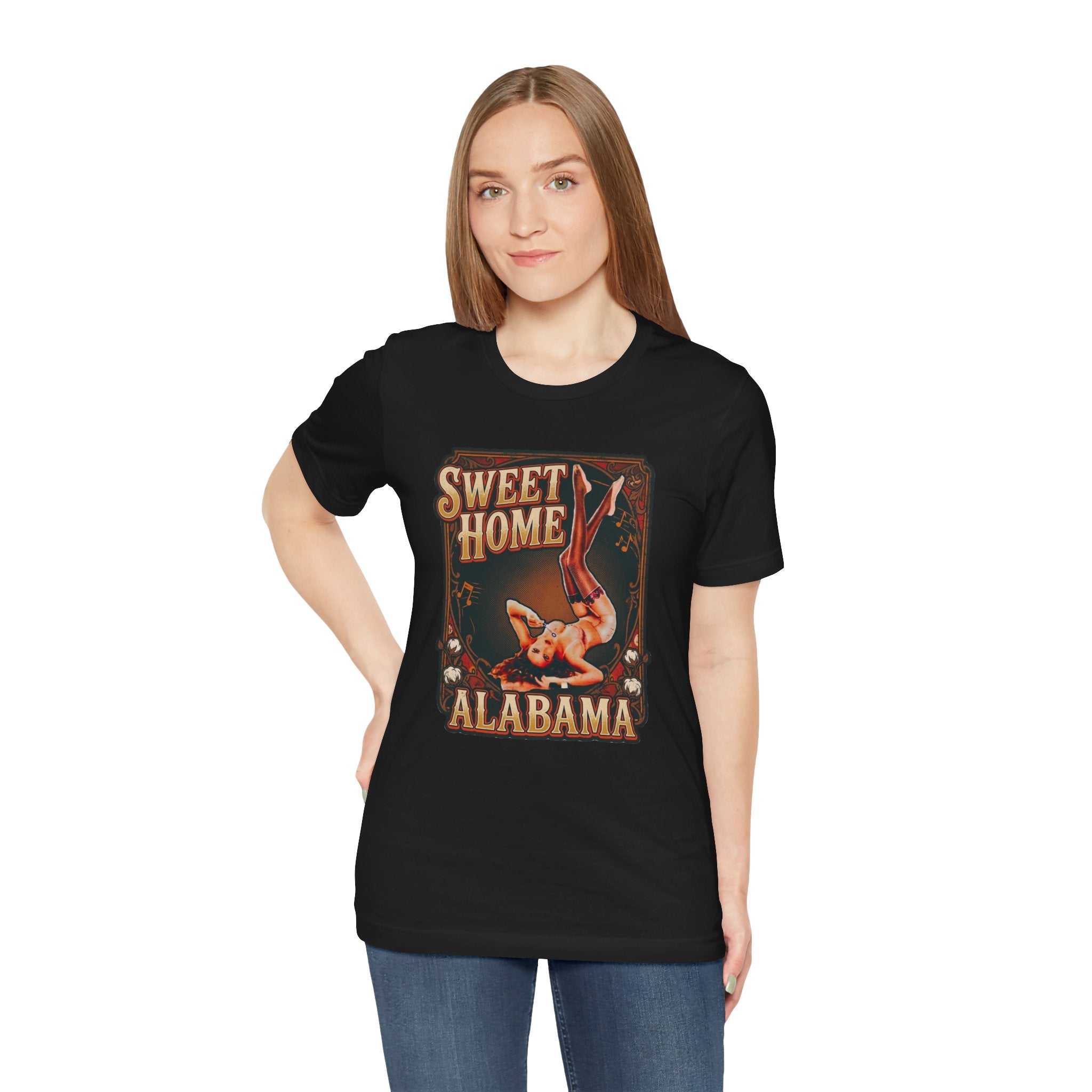 Sweet Home Alabama Pin-Up Tee — Vintage 1940s Southern Rock Graphic