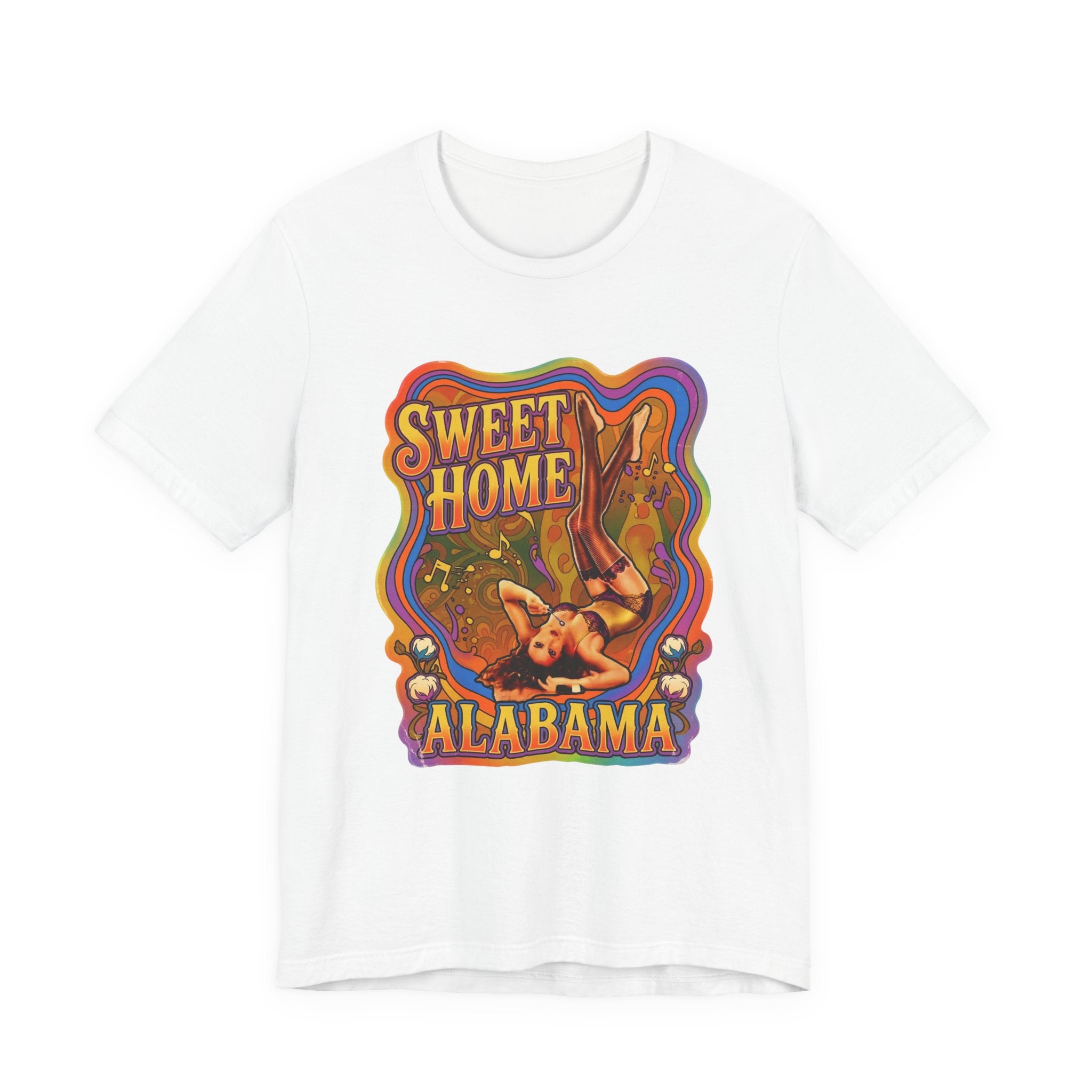 Sweet Home Alabama Pin-Up Tee — Vintage 1960s Southern Rock Graphic