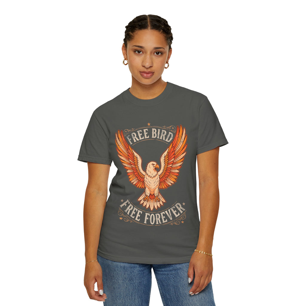 Free Bird Eagle T-Shirt — "Free Forever" Vintage Graphic Tee