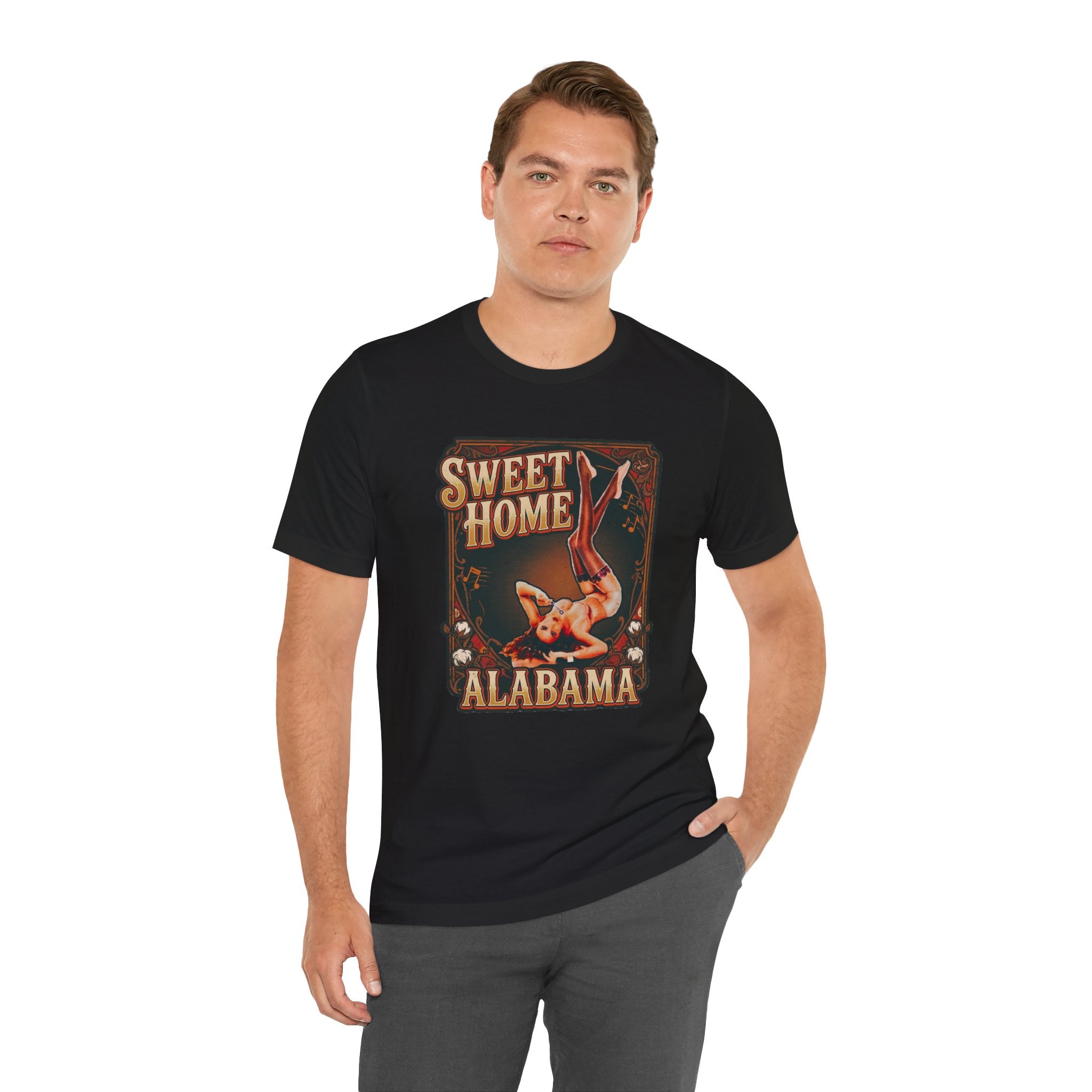 Sweet Home Alabama Pin-Up Tee — Vintage 1940s Southern Rock Graphic