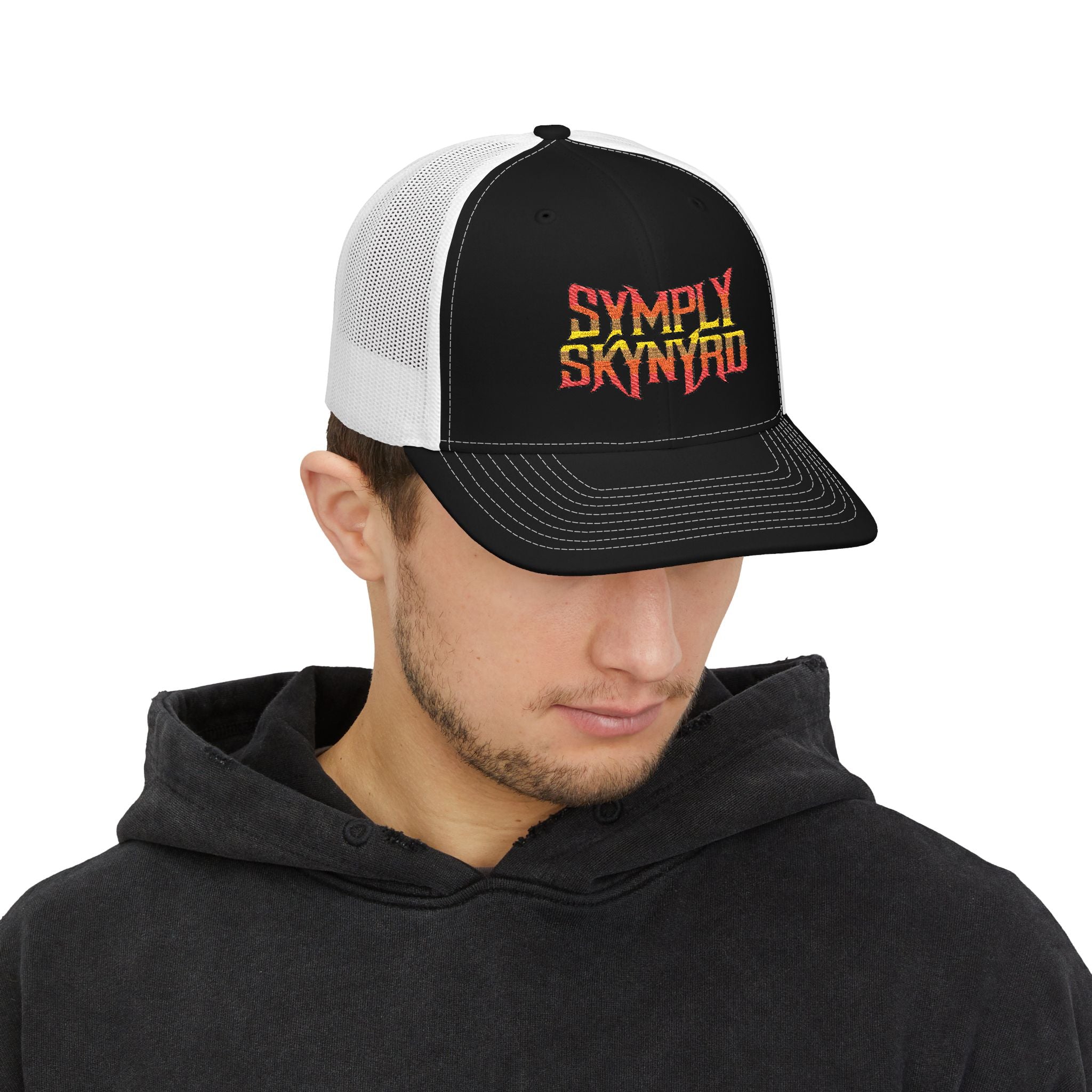 Symply Skynyrd Embroidered Snapback Trucker Cap — Southern Rock Tribute Hat