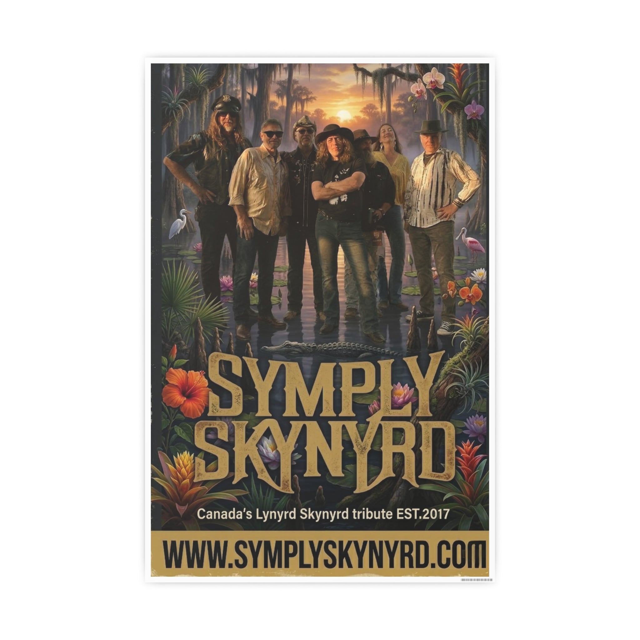 Symply Skynyrd Swamp Poster — Southern Rock Band Art Print