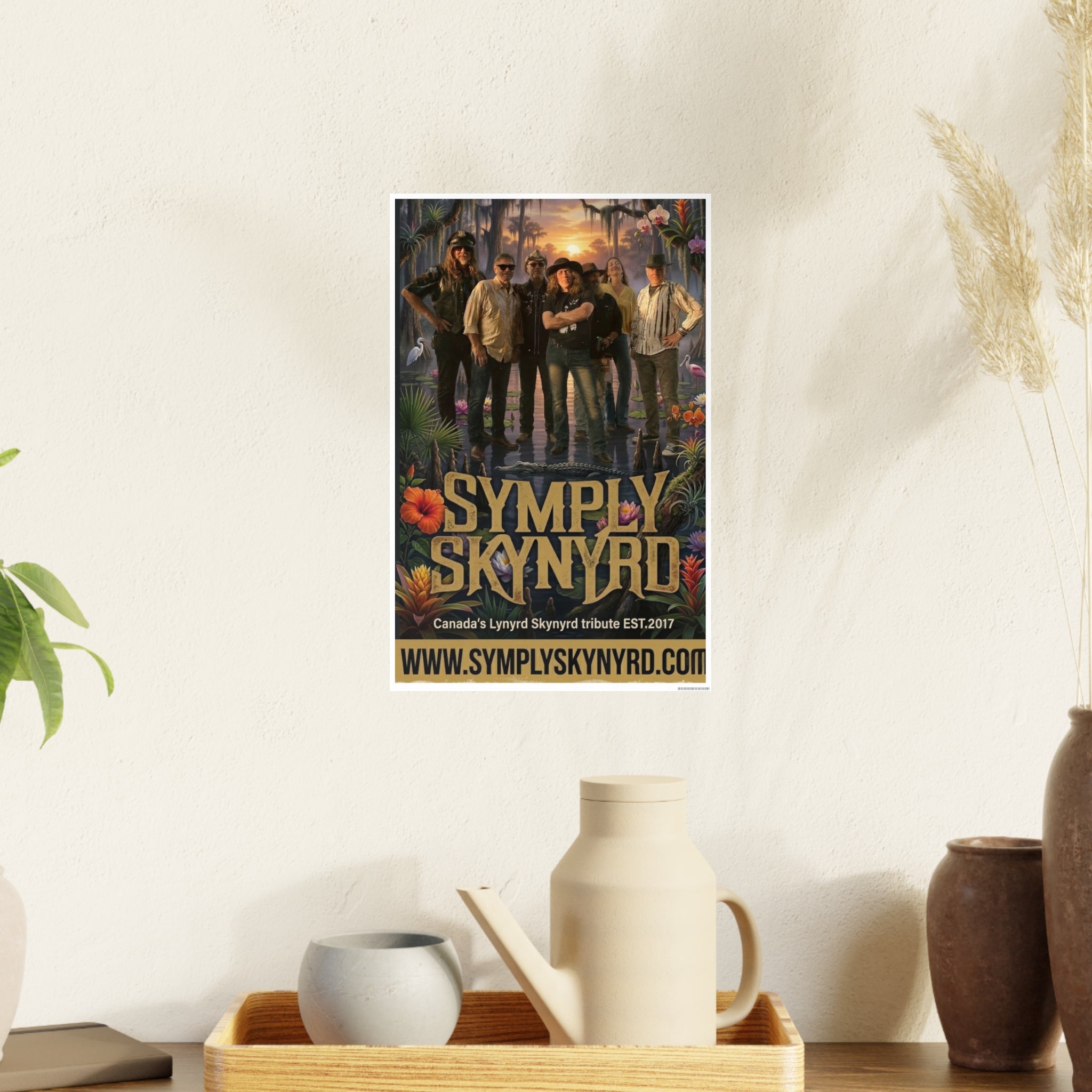 Symply Skynyrd Swamp Poster — Southern Rock Band Art Print
