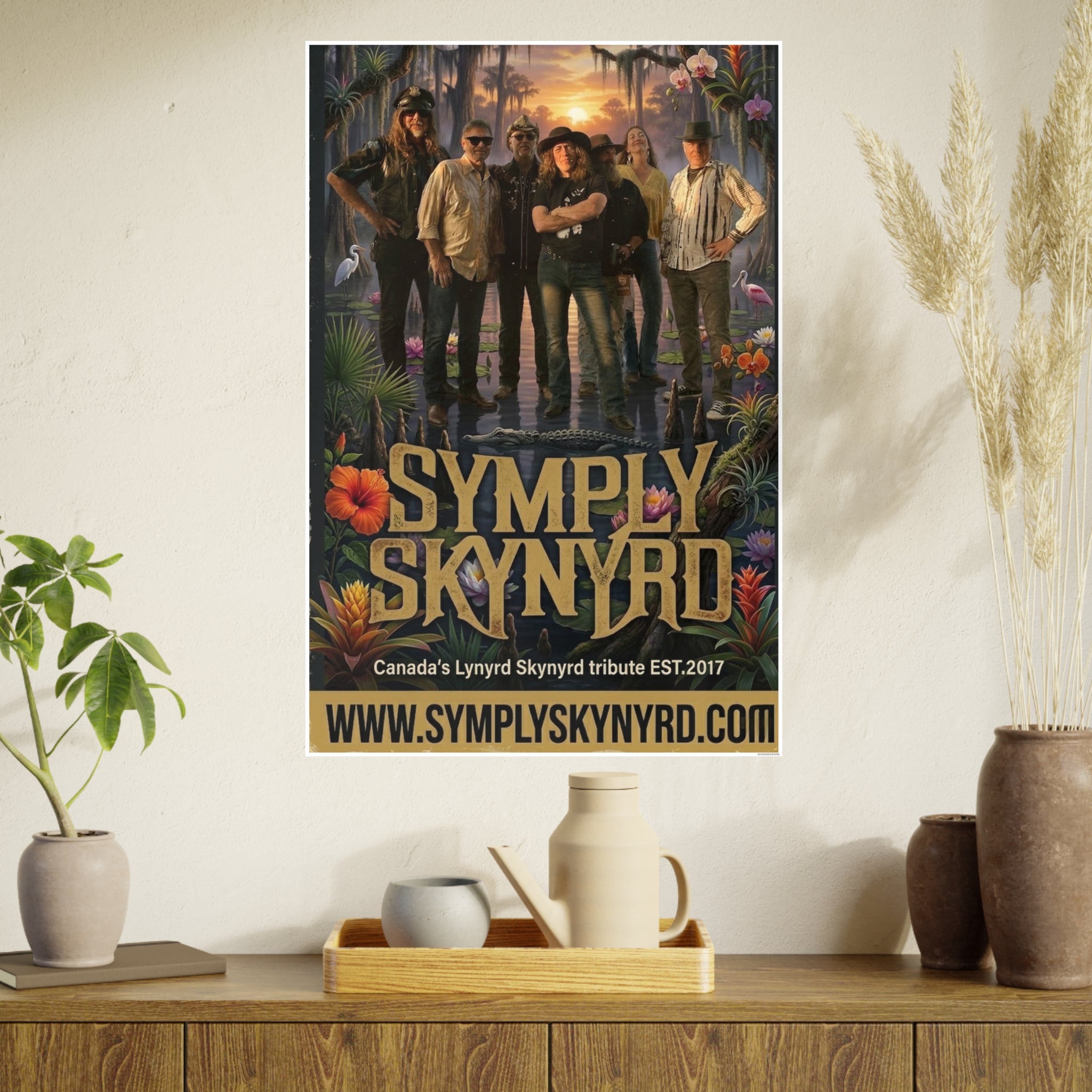 Symply Skynyrd Swamp Poster — Southern Rock Band Art Print